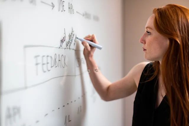 engineer, engineering, software, meeting, office, whiteboard, writing, planning, ginger, redhead, software, whiteboard, whiteboard, whiteboard, whiteboard, whiteboard. Planning a programmatic advertising tool rollout